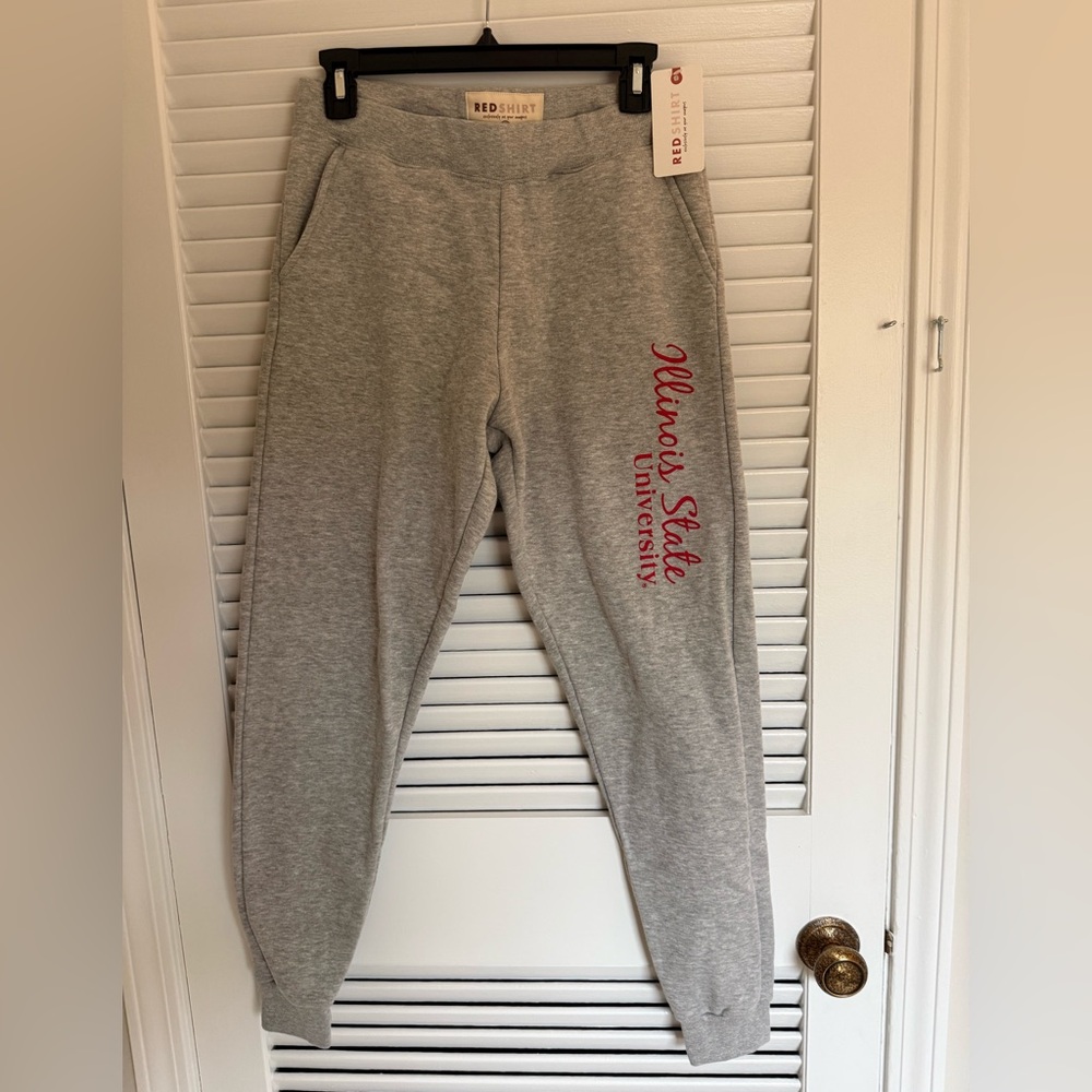 Illinois State University NEW Sweatpants Joggers REDSHIRT Small Comfort ISU